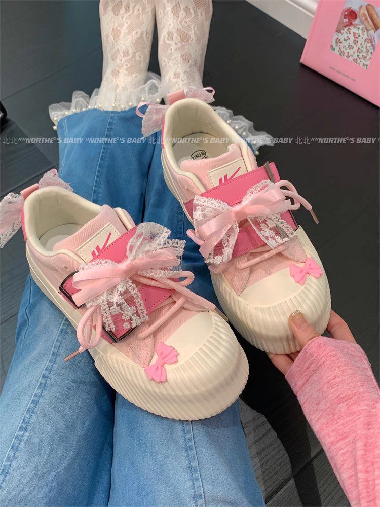Autumn breathable sneakers versatile Velcro canvas shoe