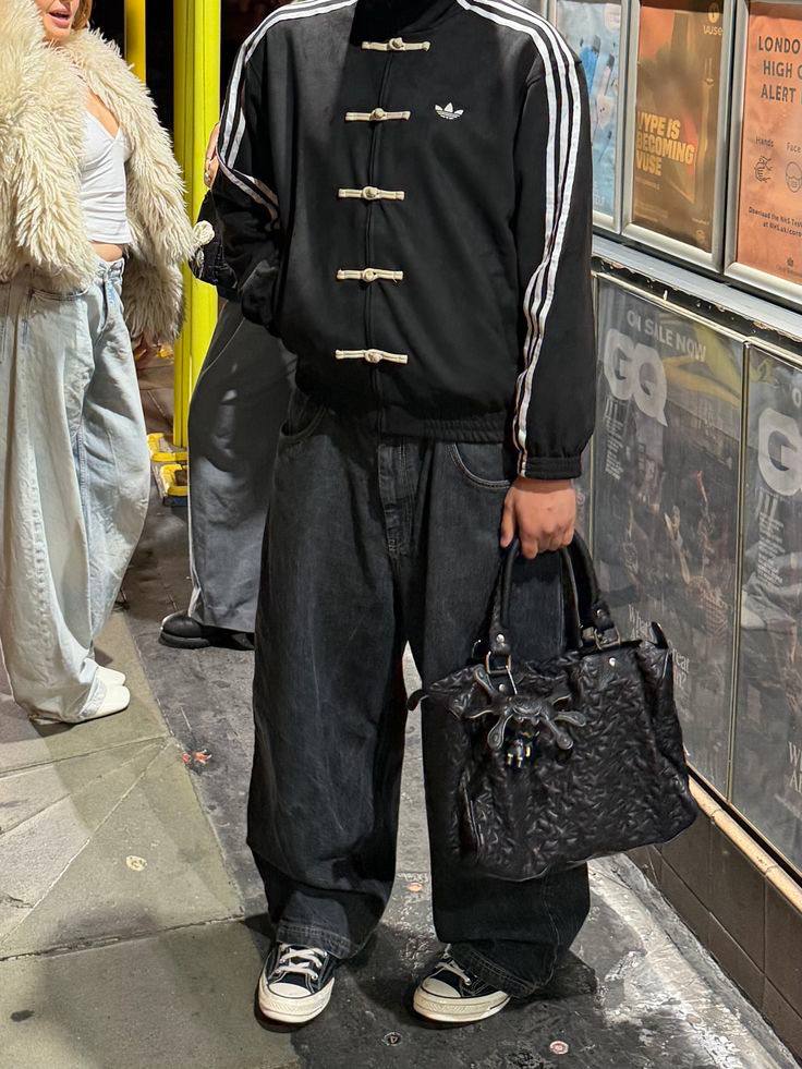 Black Suede Tang-Style Jacket