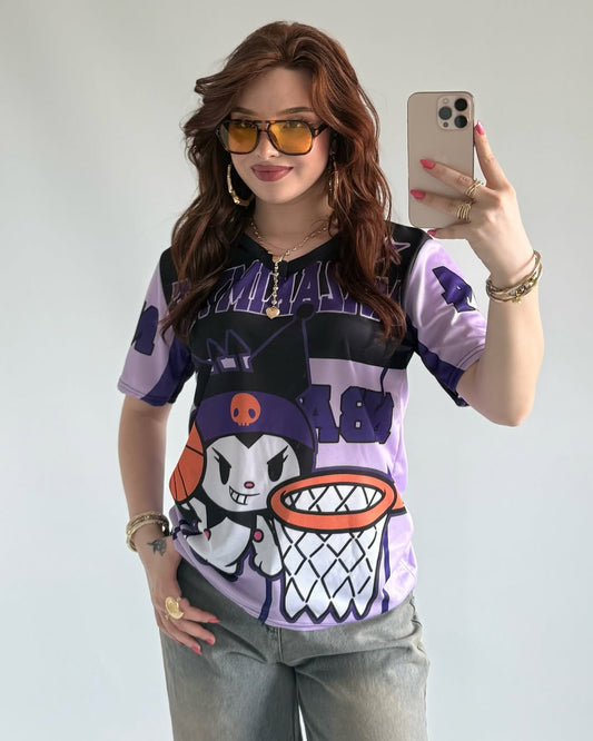 Purple Kuromi Jersey T-shirt