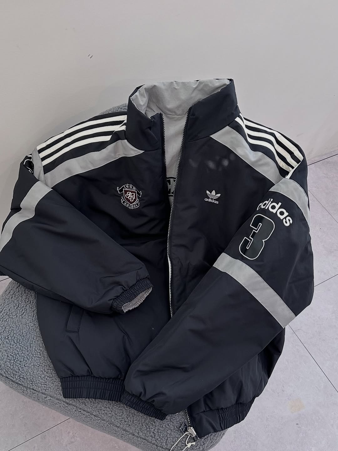 Adidas reversible warm winter jacket