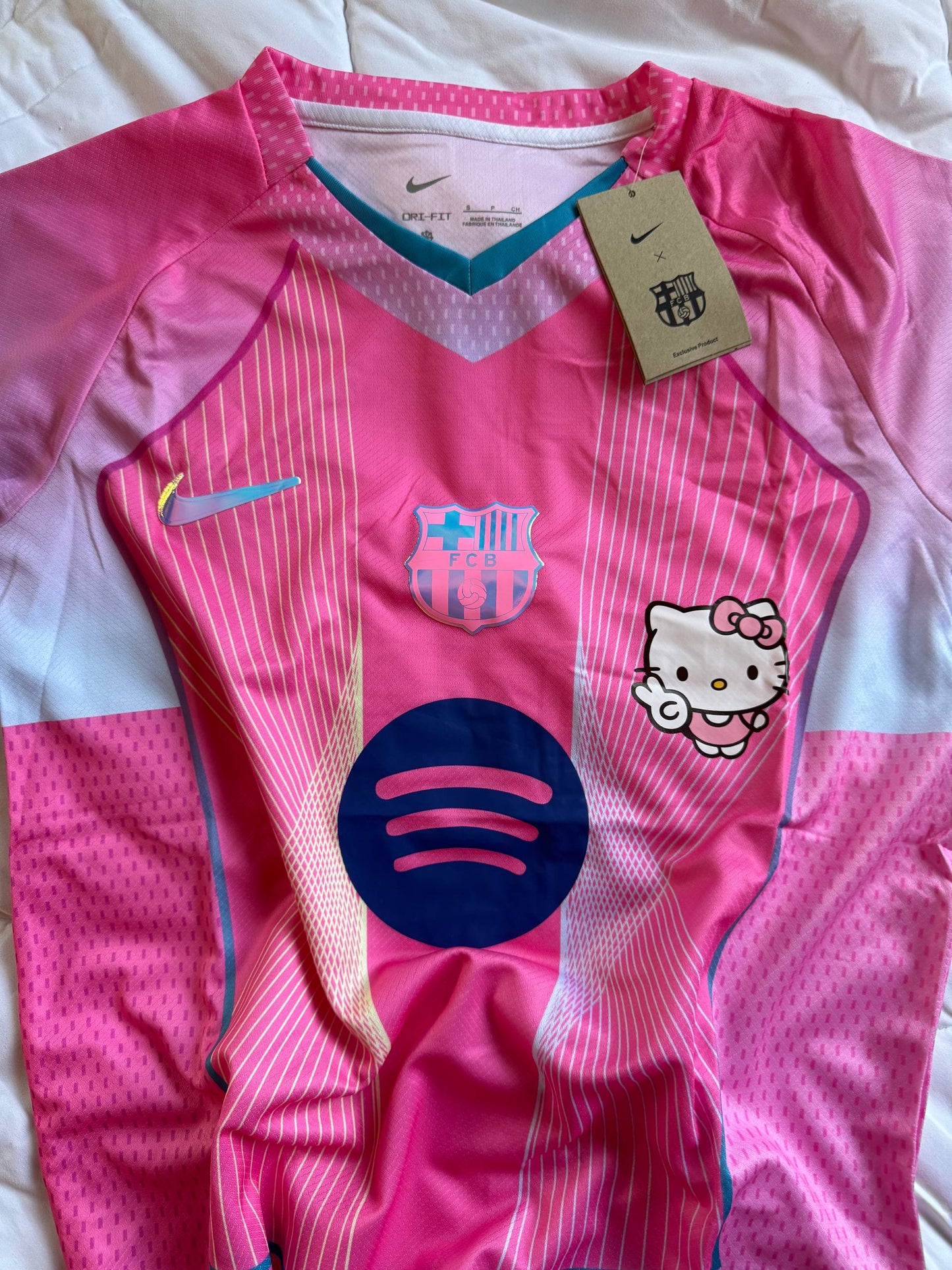 FC Barcelona Pink Special Edition Jersey – Hello Kitty Style