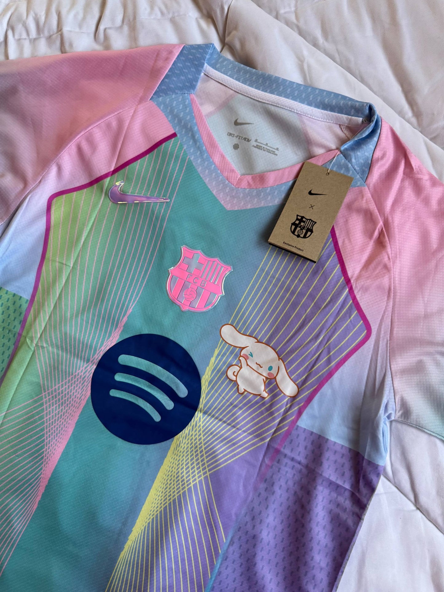 FC Barcelona Pastel Special Edition Jersey – Cinnamoroll Style
