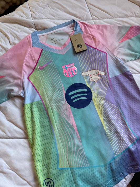 FC Barcelona Pastel Special Edition Jersey – Cinnamoroll Style
