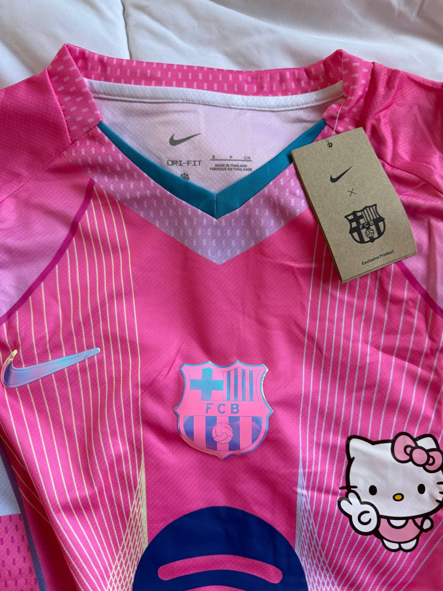 FC Barcelona Pink Special Edition Jersey – Hello Kitty Style