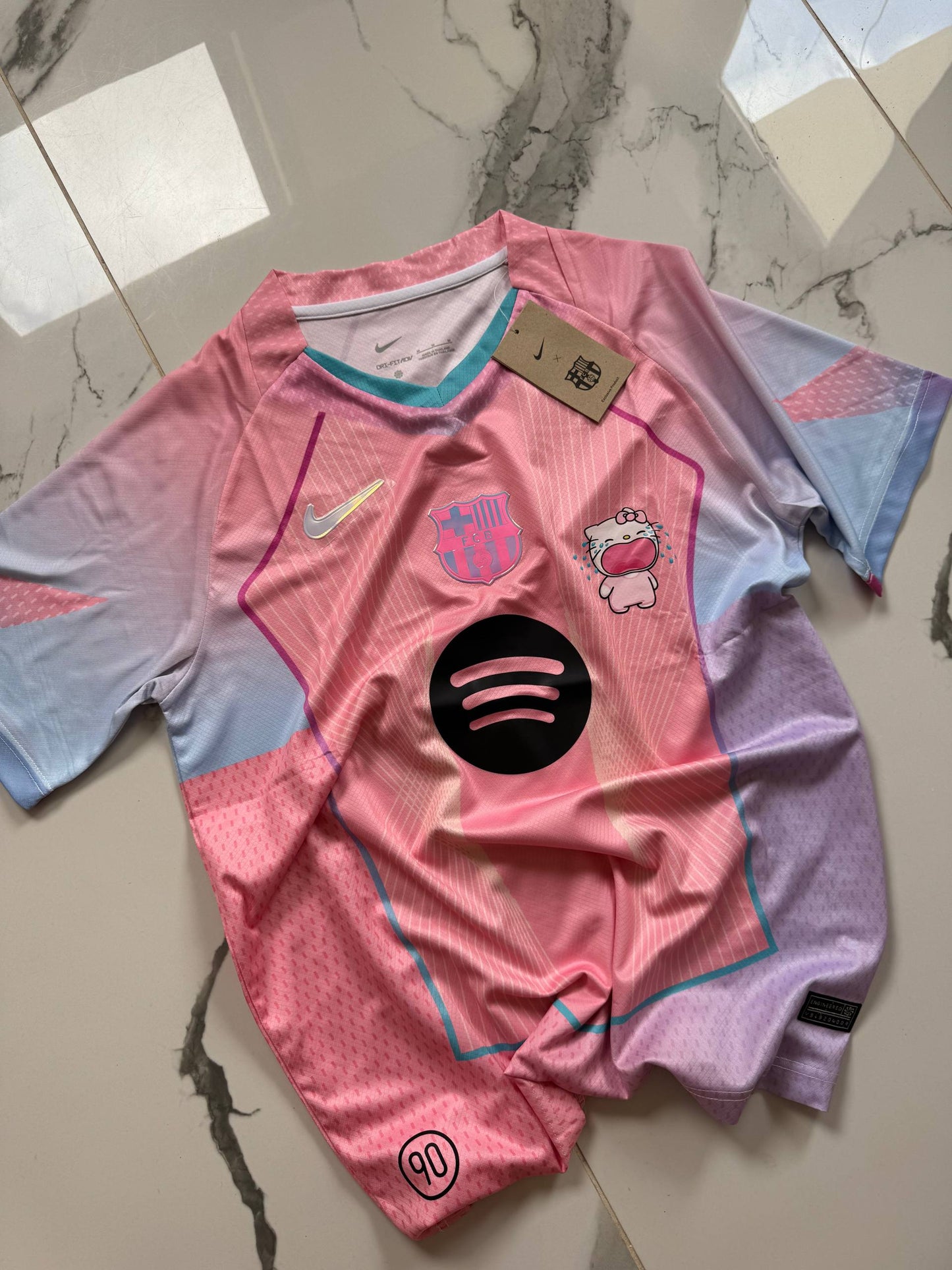 FC Barcelona Pink Special Edition Jersey – Hello Kitty Style