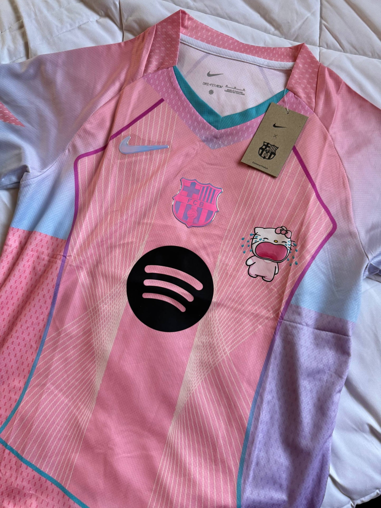 FC Barcelona Pink Special Edition Jersey – Hello Kitty Style