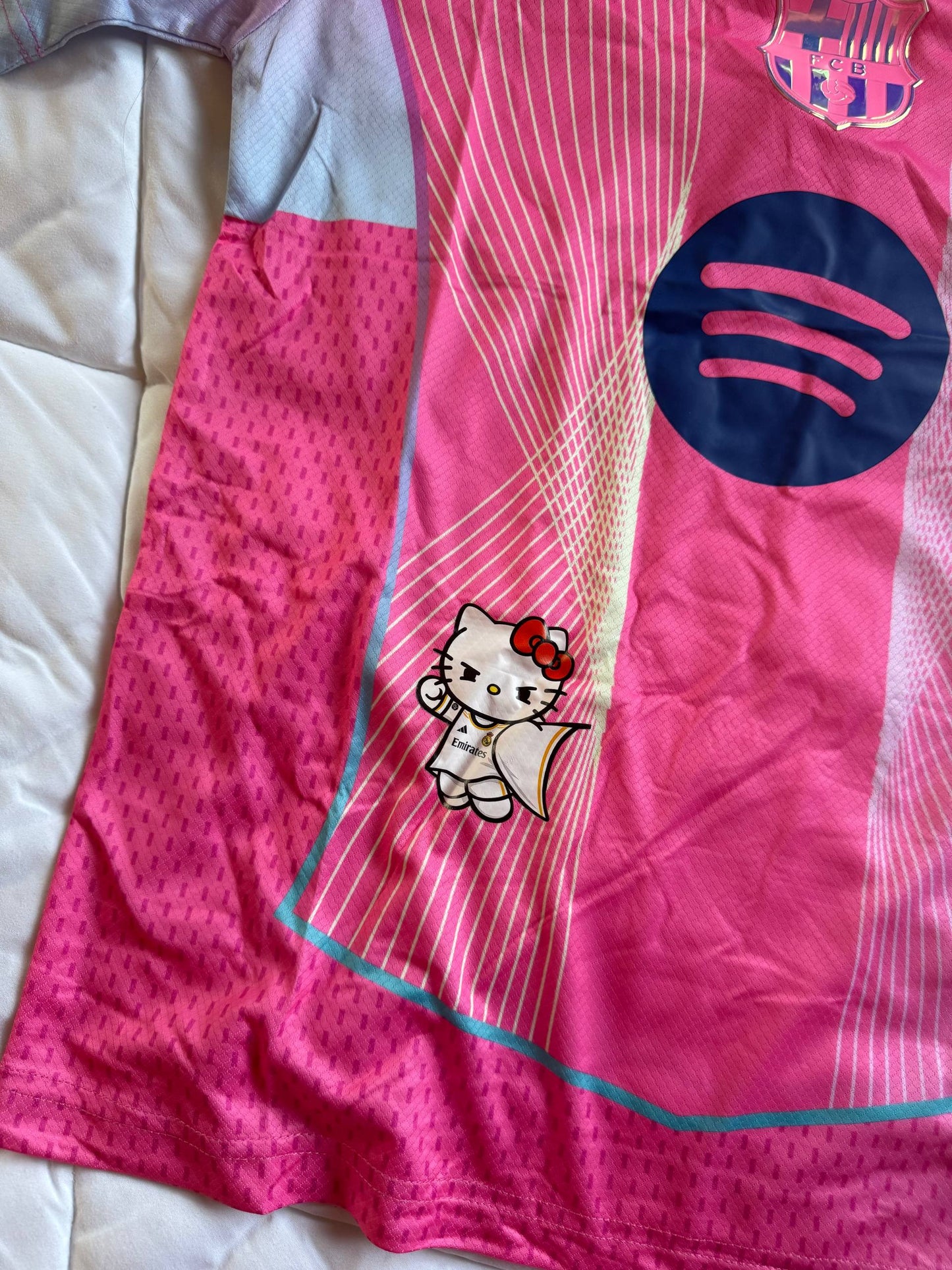 FC Barcelona Pink Special Edition Jersey – Hello Kitty Style