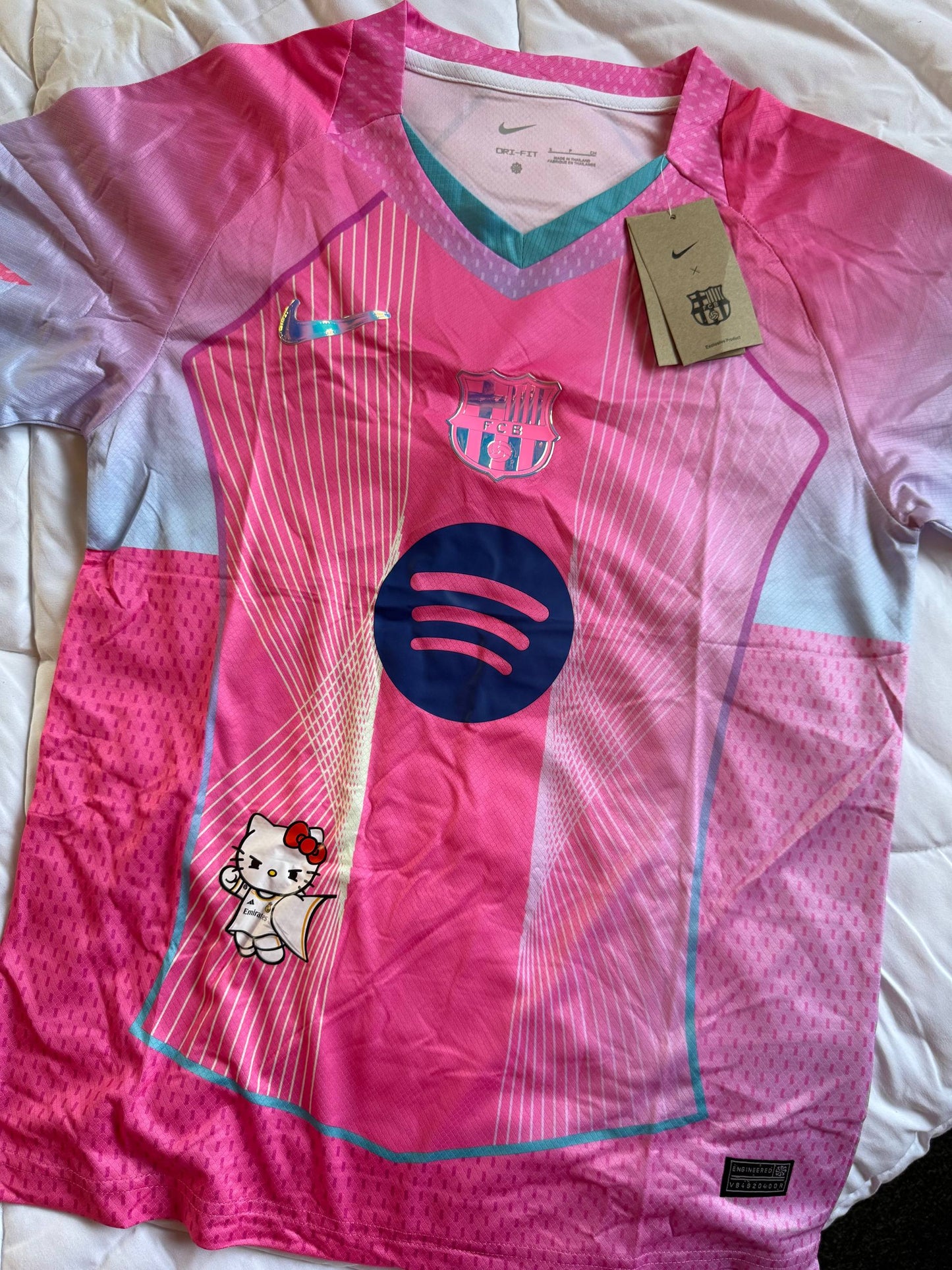 FC Barcelona Pink Special Edition Jersey – Hello Kitty Style