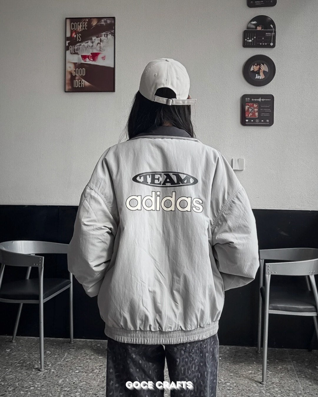 Adidas reversible warm winter jacket