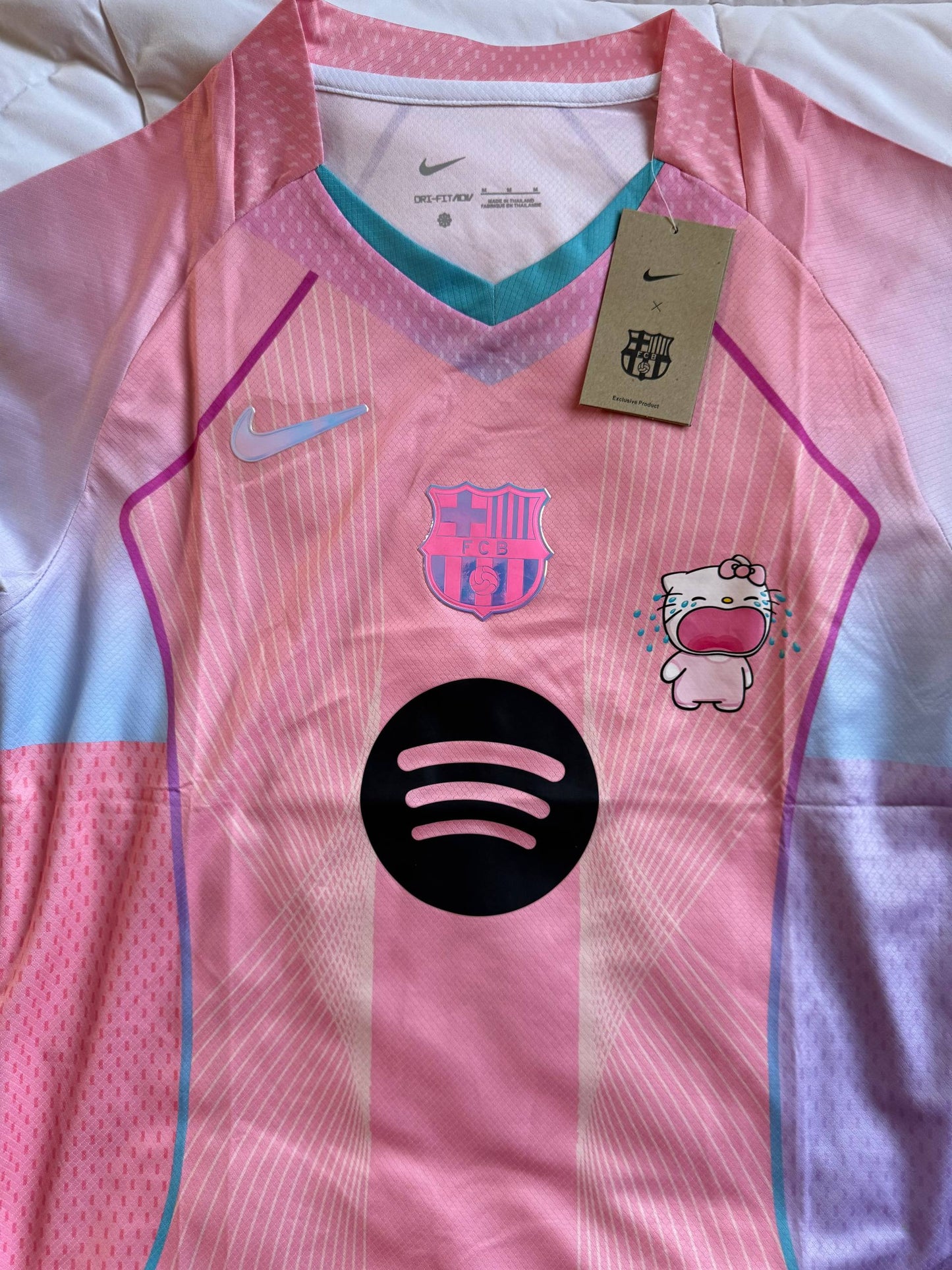 FC Barcelona Pink Special Edition Jersey – Hello Kitty Style