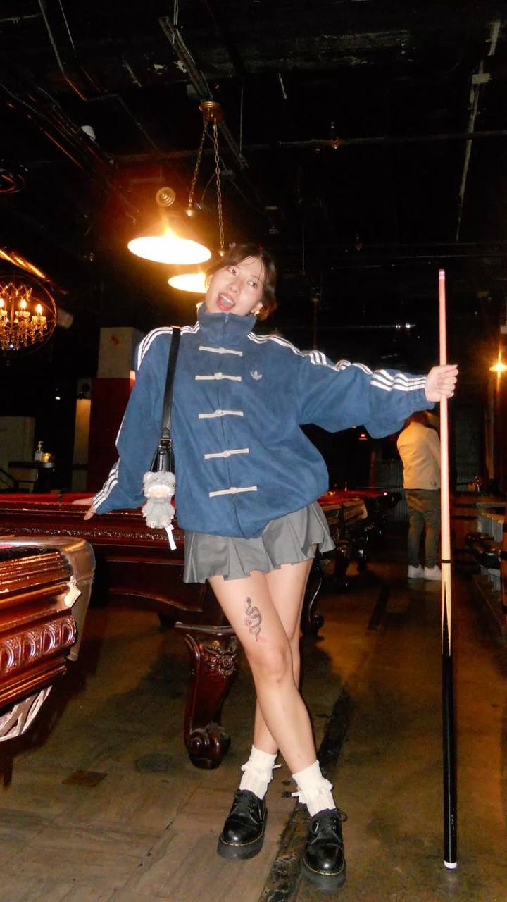 Navy Suede Tang-Style Jacket