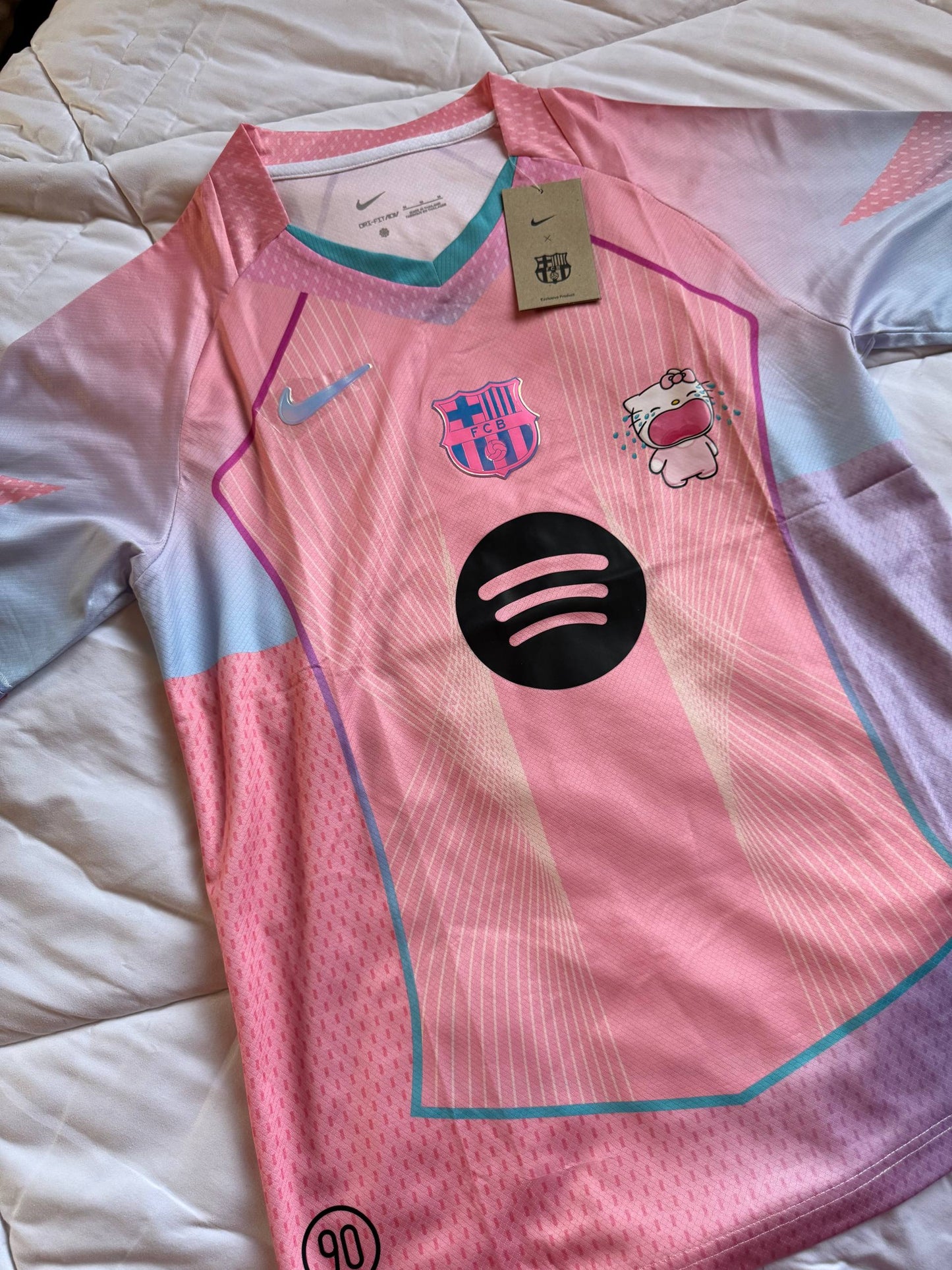 FC Barcelona Pink Special Edition Jersey – Hello Kitty Style