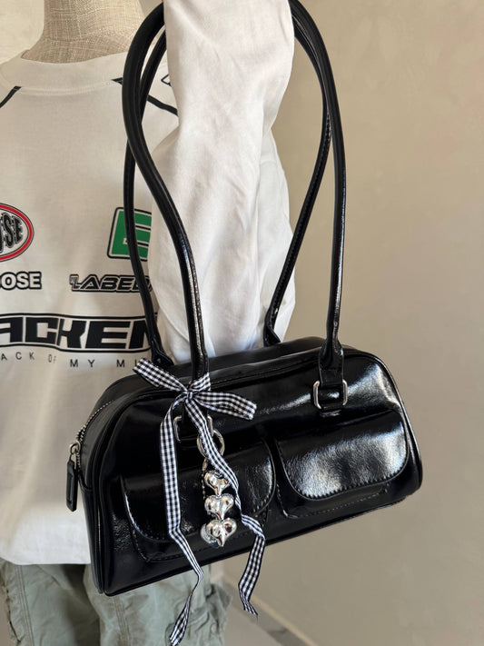 Ribbon bow new Boston shoulder bag