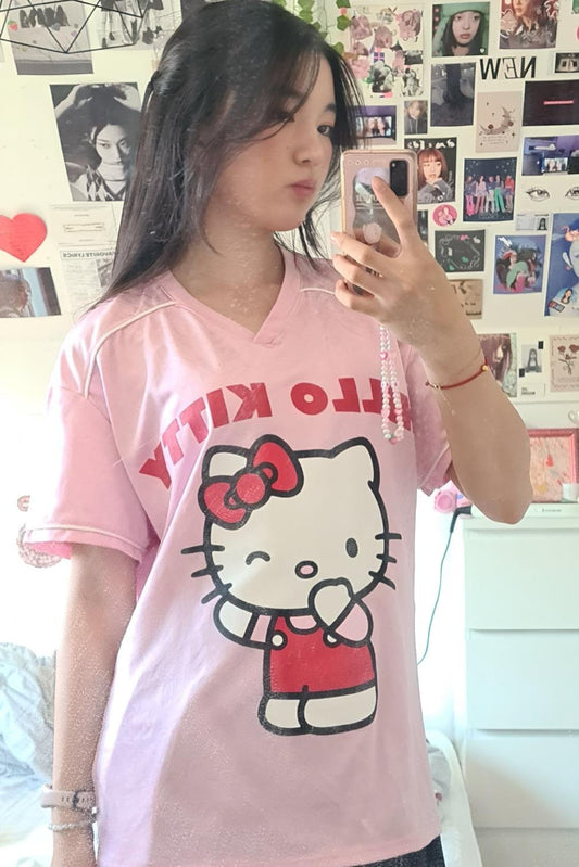 Pink Kitty Oversize T-shirt